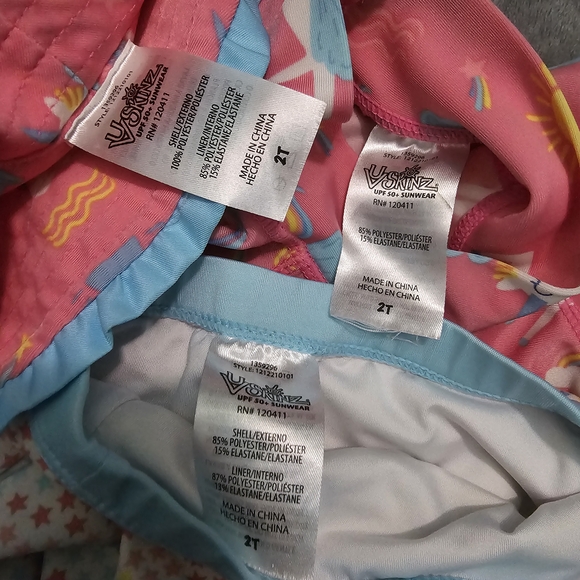 Pink Kids Swim Rashguard Set - Picture 2 of 5